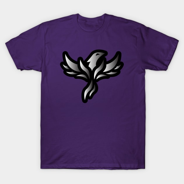 Fire Phoenix - Chrome T-Shirt by DaTacoX